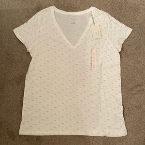 A new day t shirt cream with gold and silver xxl